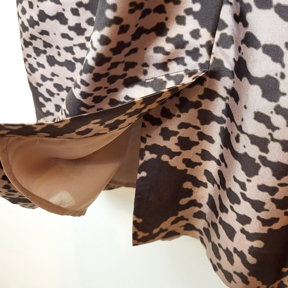 Banana Republic 100% Silk Gray Snakeskin Print Cocktail Dress, Size 4, NWT - Picture 6 of 12